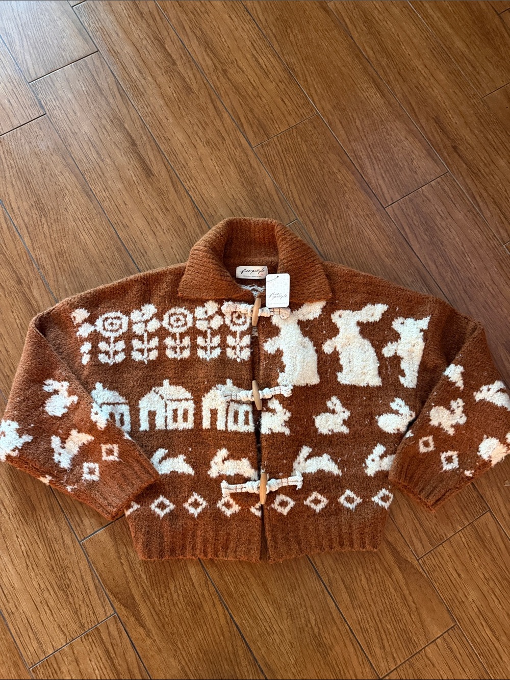 Free People Home Sweet Home Cardi- size Small - Picture 2 of 4